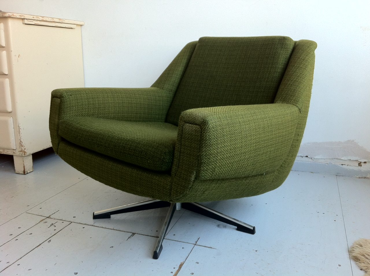 Groene jaren 70 fauteuil